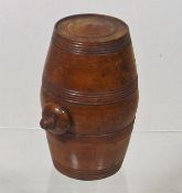 A 19thC. Treen Barrel With Stopper