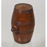 A 19thC. Treen Barrel With Stopper