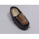 An Antique 9ct Gold Thimble With Case