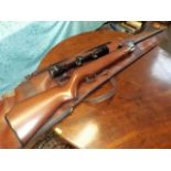 A Vintage Webley .22 Air Rifle With Bushmaster Sig