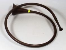A Victorian Copper Coaching Horn