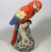 A Royal Dux Porcelain Model Of Parrot Type Bird 33