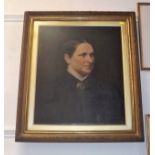 A Framed & Glazed Victorian Oil Portrait On Canvas