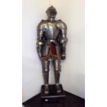 A Vintage Small Suit Of Armour On Stand 90cm