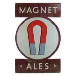 Advertising - Magnet Ales - Early 20th Century enamel sign having pictorial decoration and script,