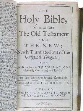 Books - Early 18th Century English Bible printed by John Baskett, 1725, bound with The Book Of - Image 6 of 9