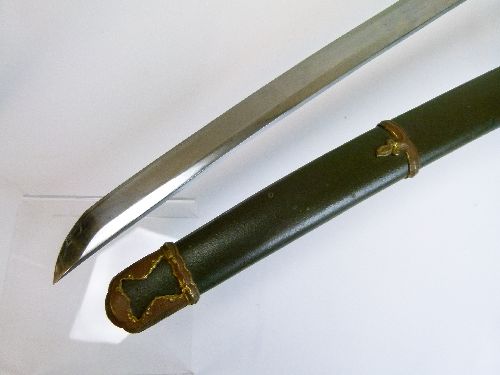 Japanese officers style Katana, the grip with shark skin covering and braid binding, standard - Image 4 of 9