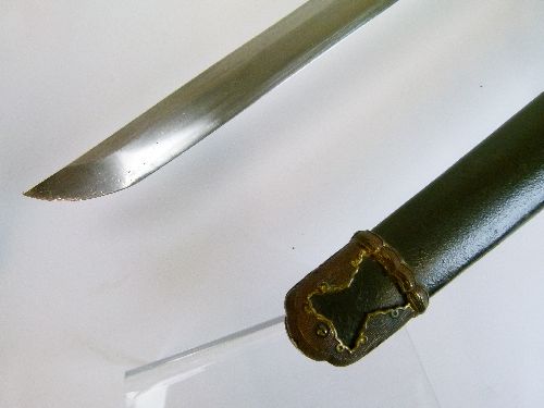 Japanese officers style Katana, the grip with shark skin covering and braid binding, standard - Image 3 of 9