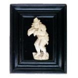 19th Century Continental finely carved ivory relief figure probably French, depicting a man