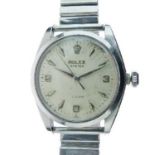 Rolex - Gentleman's Oyster Precision stainless steel cased wristwatch, ref: 6426, serial no: 887654,