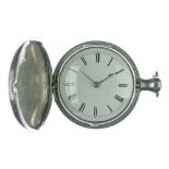 J. Pilkington, Woolwich - George III silver pair cased pocket watch, London 1813, maker W.L.