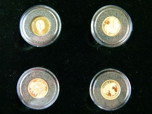 Gold Coins - The Worlds Finest Gold Miniatures, a part set of twenty-six miniature gold coins, cased - Image 7 of 15