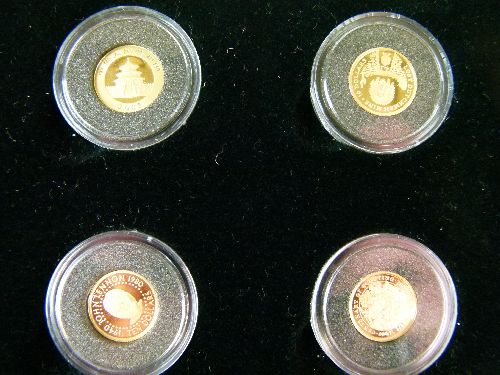 Gold Coins - The Worlds Finest Gold Miniatures, a part set of twenty-six miniature gold coins, cased - Image 11 of 15