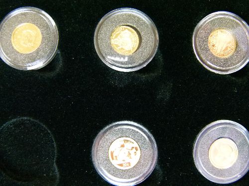 Gold Coins - The Worlds Finest Gold Miniatures, a part set of twenty-six miniature gold coins, cased - Image 3 of 15