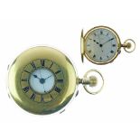 John Hewith & Son, No 5657, Coventry - 18ct gold half hunter pocket watch with stop watch action,