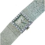 THIS LOT HAS BEEN WITHDRAWN FROM THE SALE Rolex - Lady's 18ct white gold Precision diamond set brace