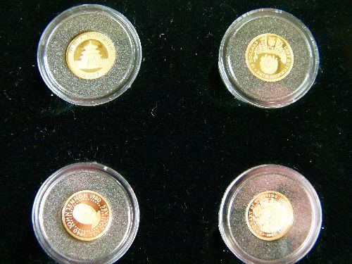 Gold Coins - The Worlds Finest Gold Miniatures, a part set of twenty-six miniature gold coins, cased - Image 10 of 15