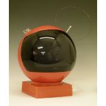 Modern Design - JVC Videosphere orange plastic cased portable TV The Videosphere was introduced in