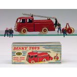 Toys - French Dinky die-cast - Berliet Fire Engine (32e), boxed Condition: Generally good with