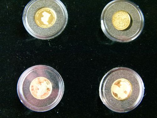 Gold Coins - The Worlds Finest Gold Miniatures, a part set of twenty-six miniature gold coins, cased - Image 9 of 15