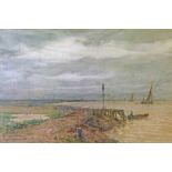 Arthur Wilde Parsons (1854-1931) - Watercolour - A view on the Thames, signed and dated 1907, 30cm x