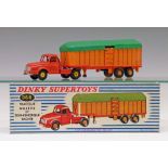 Toys - French Dinky die-cast - Willeme Tractor With Covered Semi Trailer (36b), boxed Condition: