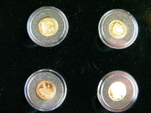 Gold Coins - The Worlds Finest Gold Miniatures, a part set of twenty-six miniature gold coins, cased - Image 12 of 15