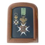 Medals and Orders - Swedish Order Of Vasa (badge) awarded to Johan August Napoleon Kinderström (