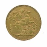 Gold Coins - Edward VII sovereign 1905 Condition: Please TELEPHONE department if you require further