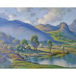 Bernard Ninnes (1899-1971) - Oil on canvas - Crafnant, North Wales, signed, verso with original