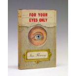 Books - Ian Fleming - For Your Eyes Only, published by Jonathan Cape, first edition 1960, black