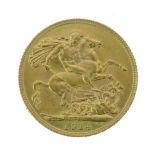 Gold Coins - George V sovereign 1914 Condition: Please TELEPHONE department if you require further