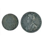 Tokens - Early 17th Century silver gaming token decorated with portraits of James I and Prince