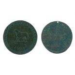 Tokens - 18th Century halfpenny token for Chambers, Langston, Hall & Co, Lace Manufactory, the