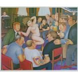 Beryl Cook (1926-2008) - Signed limited edition print - Lunchtime Refreshment, published by