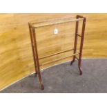 MAHOGANY ART DECO TOWEL RAIL EST [£ 15- £30]