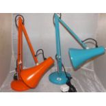 TWO RETRO ANGLE POISE LAMPS EST [£ 20- £35]