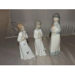 THREE NAO GIRL FIGURES [£15- £ 25]