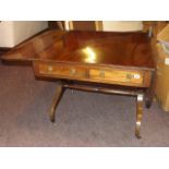 19th C MAHOGANY SOFA TABLE A/F EST [£60- £80]