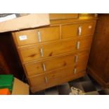 PINE CHEST OF TWO OVER THREE DRAWERS [ £40- £60]