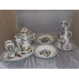 PORTMIERON CHINA SOUP BOWL,CANDLESTICK & OTHERS EST [£20- £40]