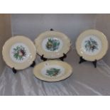 19TH CENTURY COMPORT , SANDWITCH PLATE, & TWO SERVING DISHES EST [£20- £40]