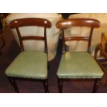 TWO 19th C MAHOGANY DINING CHAIRS [ £20- £40]