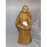 POTTERY FIGURE OF A MONK EST[£15-£30]