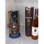 ABERLOUR 10 YEAR OLD 40%VOL70CL TUBE & BALLANTINES GOLD SEAL 12 YEAR OLD 43%VOL75CL TIN EST[£40-£