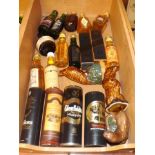 17 WHISKY MINIATURES + 3 GLENEAGLES BESWICK EST[£25-£50]