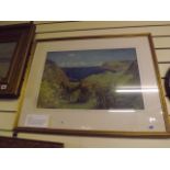 WATERCOLOUR OF GAMRIE BAY BY WILLIAM GRANT MURRAY 1877- 1950 22" X 15" EST [ £150- £200]