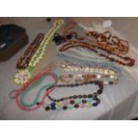 SELECTION OF COSTUME NECKLACES EST [£ 15- £25]