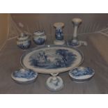BLUE AND WHITE CHINA BEDROOM SET EUROPEAN STYLE DECORATION EST [£20- £40]
