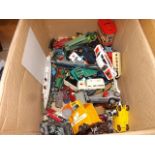 BOX LOT OF PLAYWORN DIE CAST MODEL CARS EST [£10- £20]